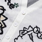 [HOOK -original-] Super cute crocodile CUTTE all-over pattern illustration cardigan