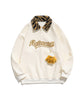 [HOOK] Tiger fur collar polo shirt style sweatshirt