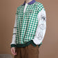 [HOOK -original-] Vintage style American casual check polo sweatshirt