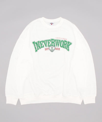 [HOOK -original-] Front English print sweatshirt