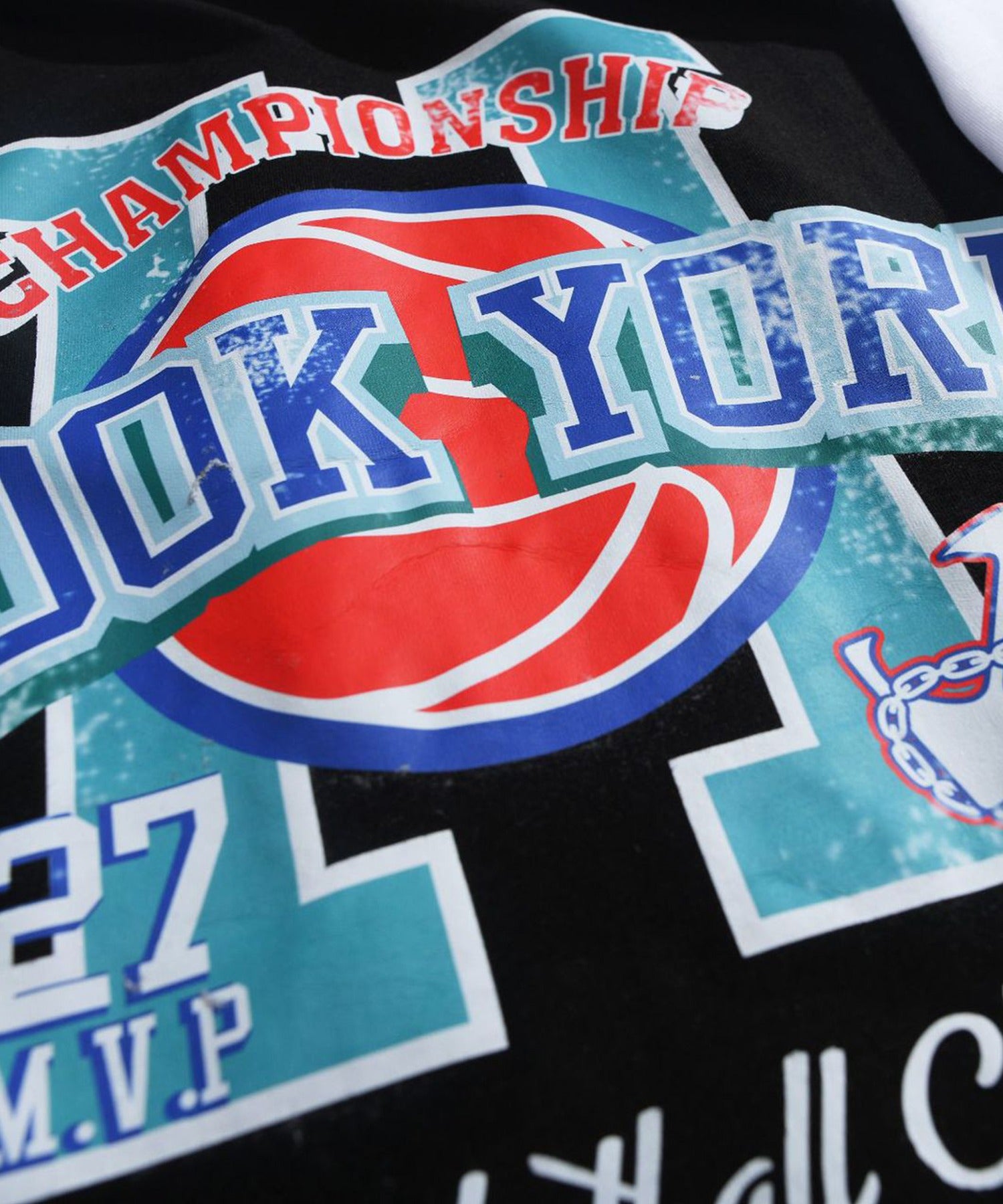 [HOOK -original-] American casual basketball uniform style docking short sleeve TEE