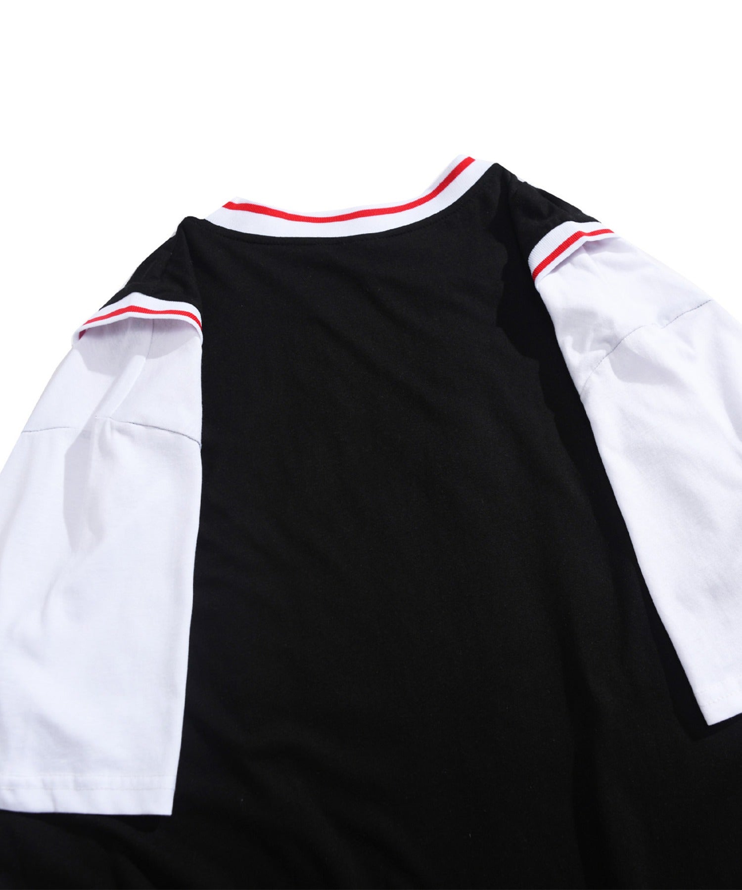 [HOOK -original-] American casual basketball uniform style docking short sleeve TEE