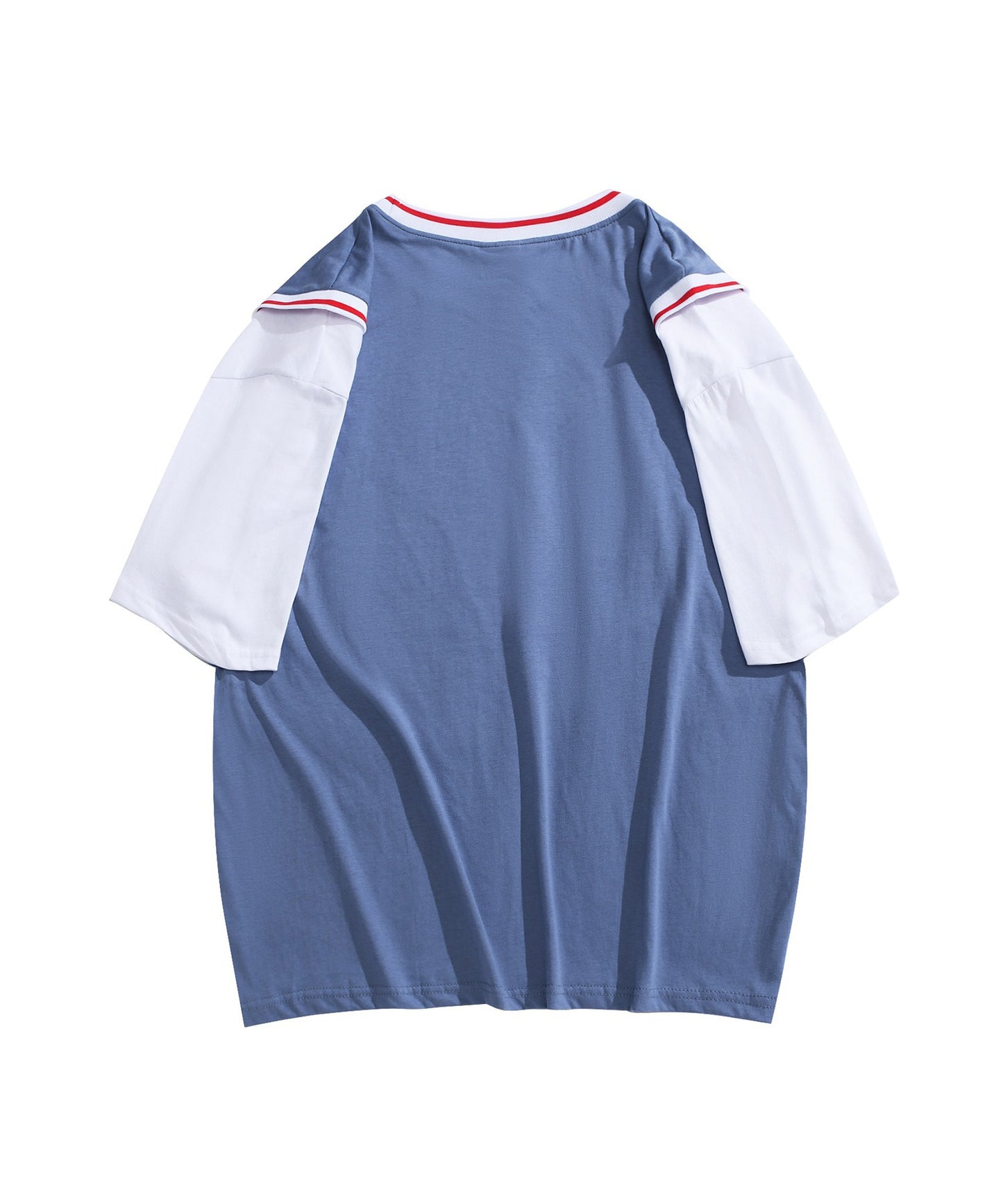 [HOOK -original-] American casual basketball uniform style docking short sleeve TEE