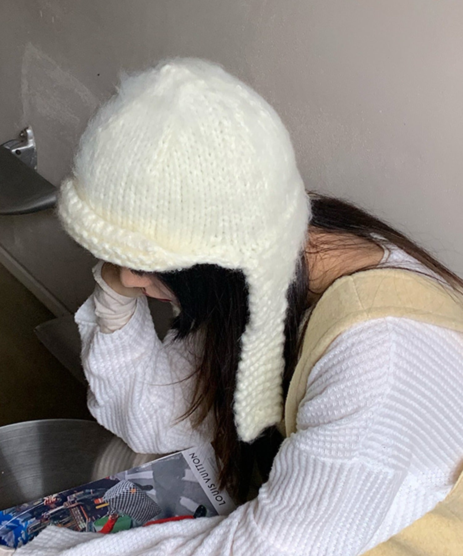 ●nnnnnaさま専用●yoli モヘアニットキャップ ○nnnnnaさま専用○yoli モヘアニットキャップ ○nnnnnaさま専用