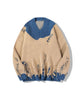 [HOOK] Colored distressed knit