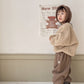 【aimoha-KIDS-】韓国子供服 ワンポイントプリント裏フリーススウェットパンツ