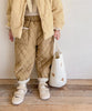 【aimoha-KIDS-】韓国子供服 暖かい中綿キルティングテーパードパンツ