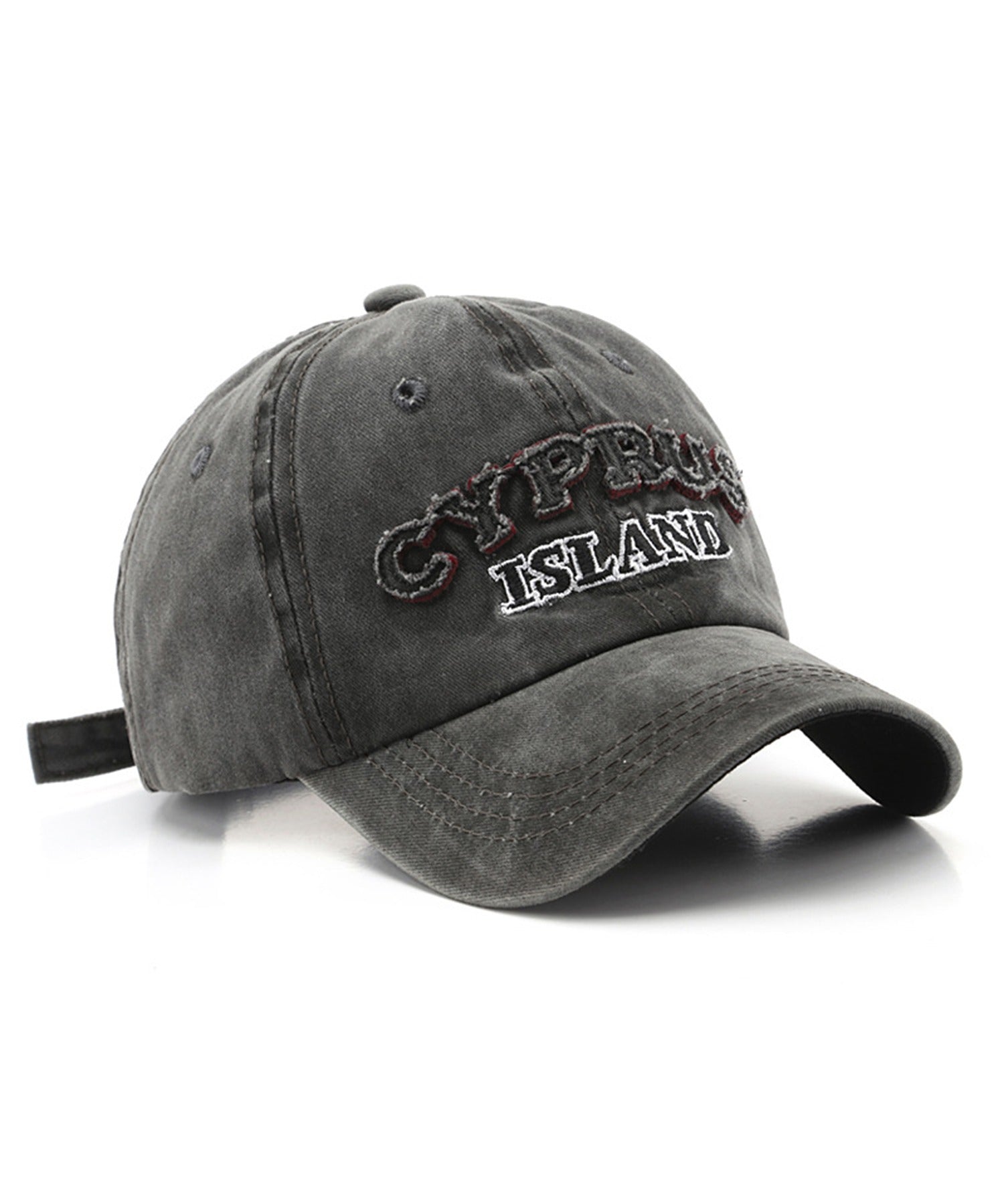 [HOOK-] American casual antique style English letter embroidery cap