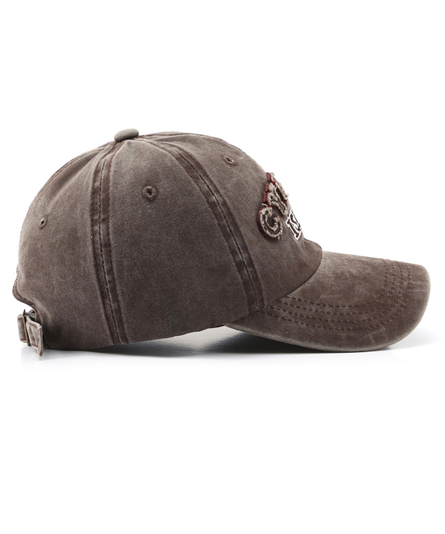 [HOOK-] American casual antique style English letter embroidery cap