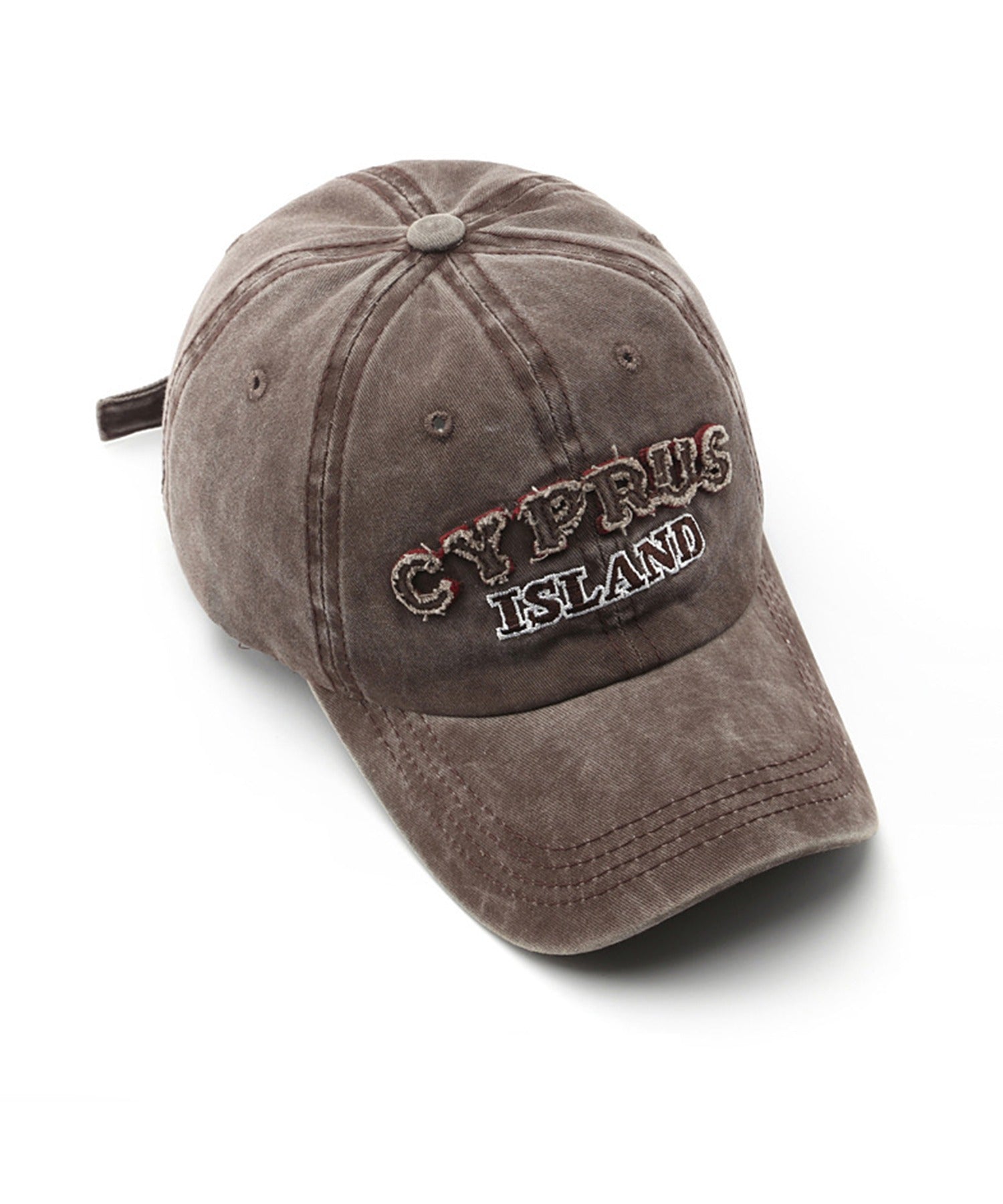 [HOOK-] American casual antique style English letter embroidery cap