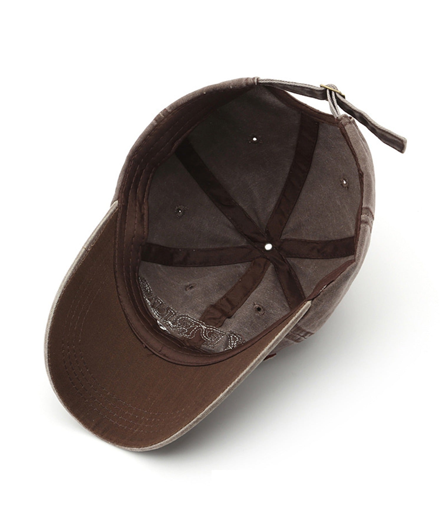 [HOOK-] American casual antique style English letter embroidery cap