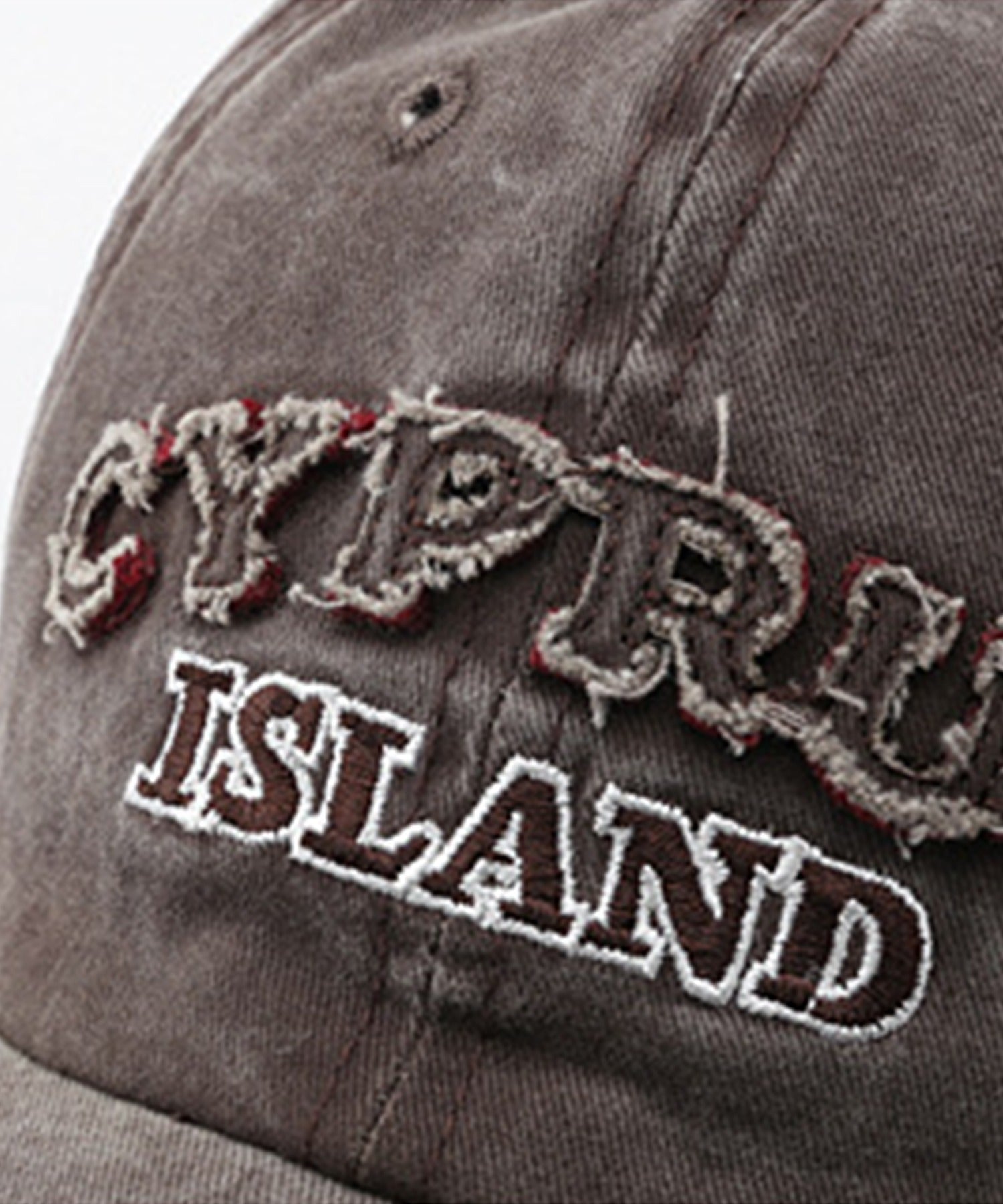 [HOOK-] American casual antique style English letter embroidery cap