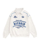 [HOOK] American casual English letter embroidery polo collar sweatshirt
