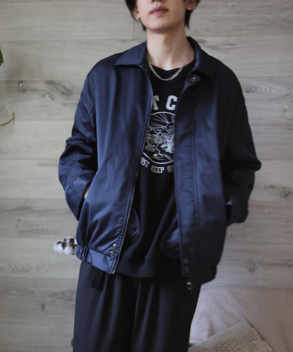 [aimoha Men's] Zip-up blouson jacket