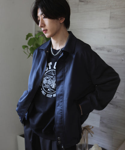 [aimoha Men's] Zip-up blouson jacket