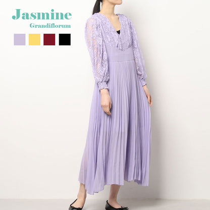 【Jasmine】レース使いが綺麗な大人ワンピース