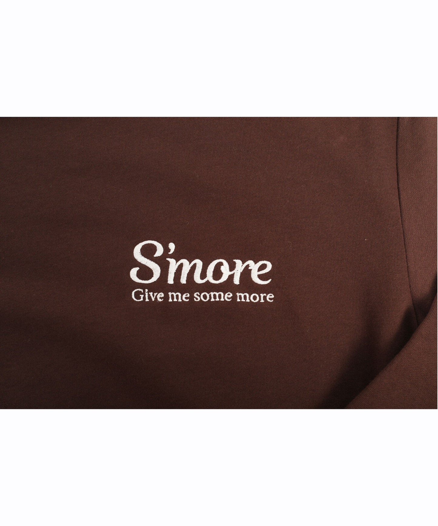 COTTON CREW NECK BIG SWEAT - S'more recipe