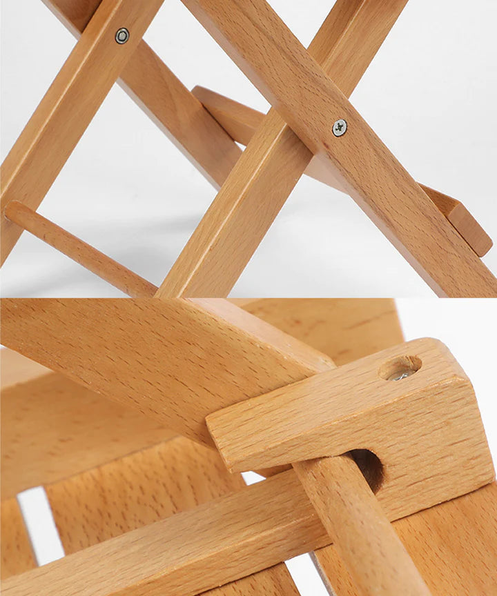 【S'more /Woodi Folding Stool】ウッディーフォールディングスツール 折り畳みブナ材スツール