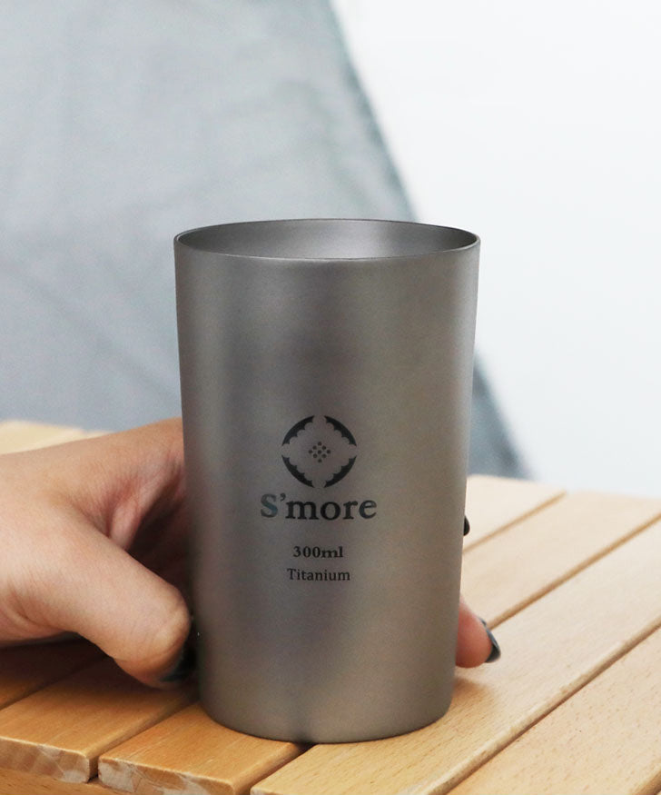 【 S'more / Titanium tumbler double】チタニウムタンブラーダブル チタンタンブラー