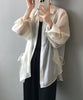 韓国風脇紐透け感UVカットブラウス