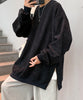 [aimoha Men's] Waffle fabric big silhouette sweatshirt