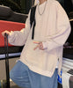 [aimoha Men's] Waffle fabric big silhouette sweatshirt