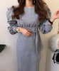 【Jasmine】パールビジューいっぱい☆コーデュロイタイトワンピース